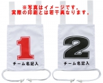 ゲートボール用品ゼッケンのチーム名印刷 ゼッケン(10枚組)Z-10S-NAME