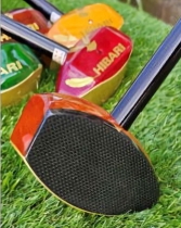 高級天然木クラブひばり５カーボン打球面